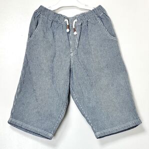 ハーフパンツ ストライプ ジュニア 160サイズ ショートパンツ 半ズボン