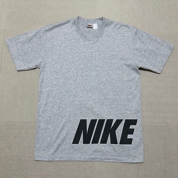 90's NIKE ナイキ 銀タグ スウォッシュロゴ 半袖 Tシャツ 両面プリント