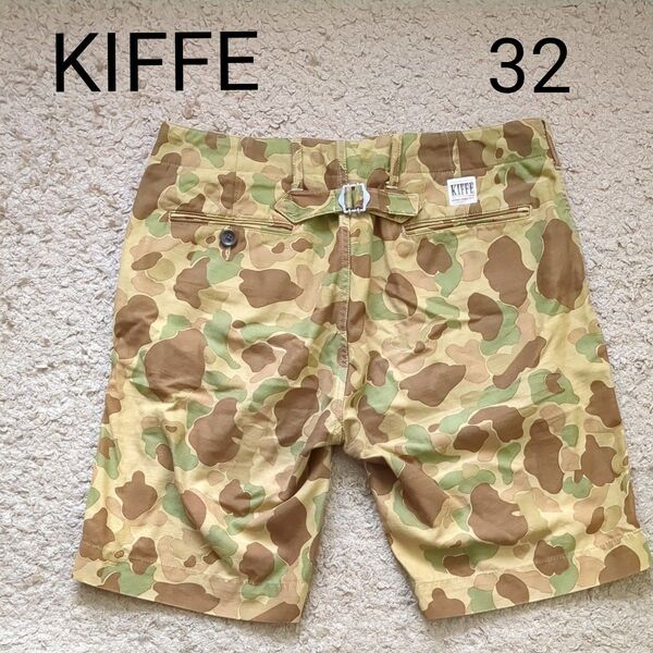 KIFFE キッフェ メンズ ハーフパンツ ショートパンツ 迷彩 カモフラ サイズ32