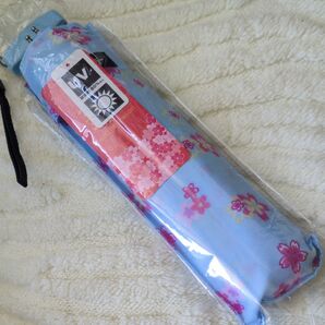 UVカット折りたたみ傘 桜柄 新品未使用