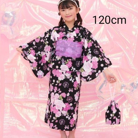 Bee des Bee 女の子浴衣3点セット120cm
