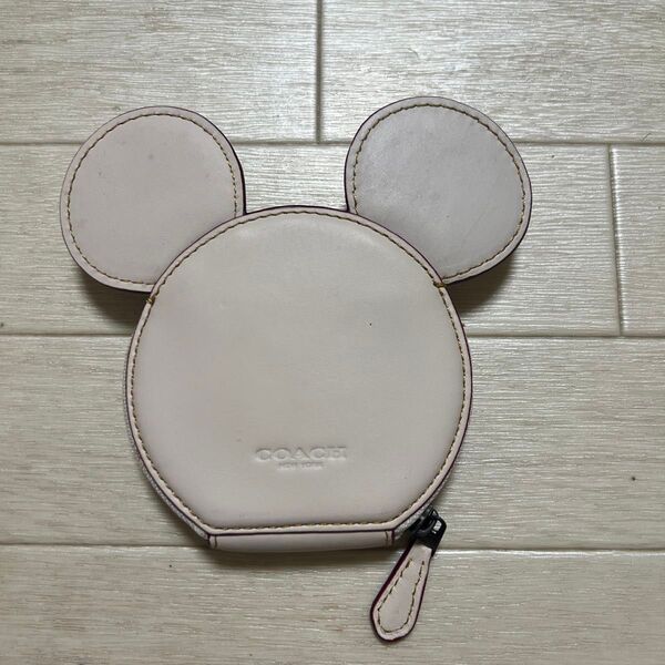 COACH コーチ コインケース ミッキーマウス ホワイト