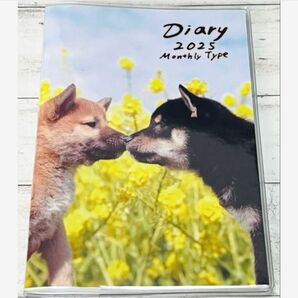 【ナカバヤシ】犬/イヌ/いぬダイアリーR7.2025年〜2026年3月/月間ノートタイプ A6×1冊
