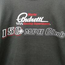 Mario Gabriele Andretti 150+ MPH Club 前後プリント チャコールグレー L相当 Tシャツ_画像4