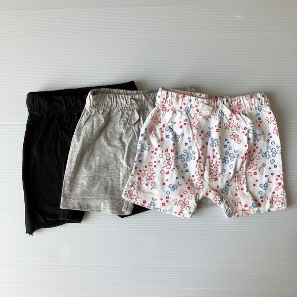ベビーパンツ 3枚セット 80 H&M ショート ハーフ