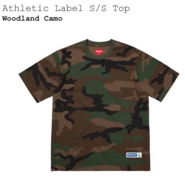 Supreme Athletic Label S/S Top Woodland Camo シュプリーム 迷彩 Tee Tシャツ L