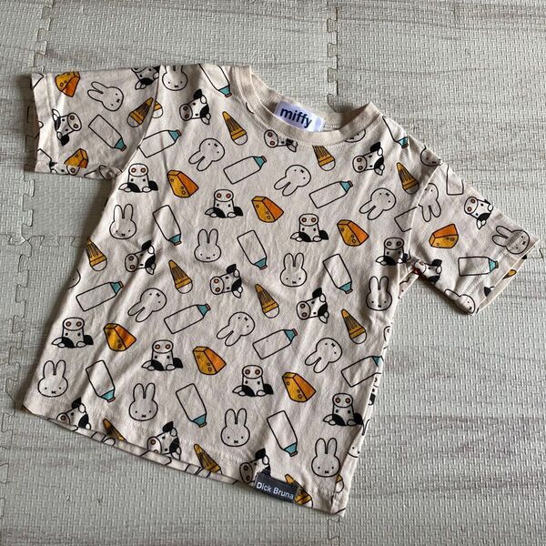 ミッフィー Tシャツ 90cmサイズ 半袖 総柄 しまむら