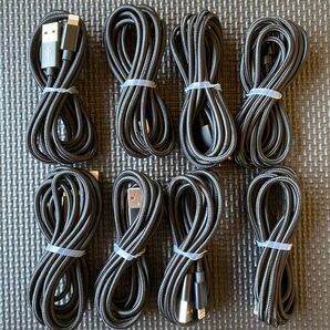 iPhone 充電ケーブル ブラック 2m 8本