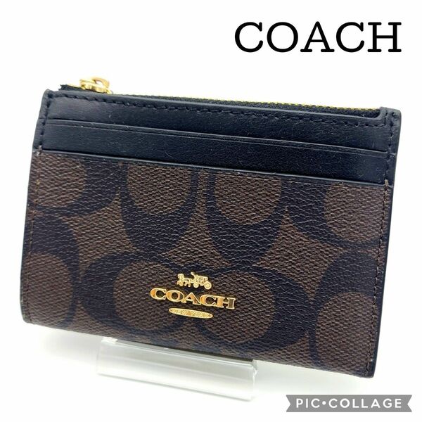 COACH コーチ コインケース カードケース パスケース シグネチャー定期 レザー
