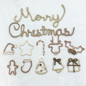 ウールレター クリスマス ナチュラルセット
