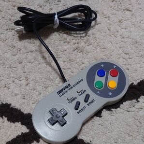 バッファロー スーパーファミコン風USBコントローラー