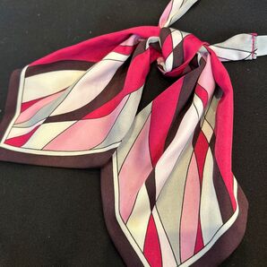 事務服スカーフ型リボン マルチカラー ピンク