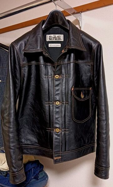 ホース レザー 馬革 1st 大戦 レザー ジャケット 未使用