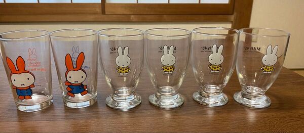 ミッフィ グラス カップ 6個 45th ガラスコップ