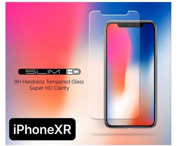 【2枚組】iPhone XR 強化ガラスフィルム 硬度9H