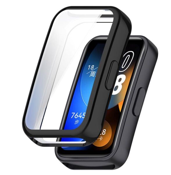 Huawei Band 10 9 8 カバー band9 ケース 画面保護 TPU カバー ファーウェイ バンド ソフト ブラック