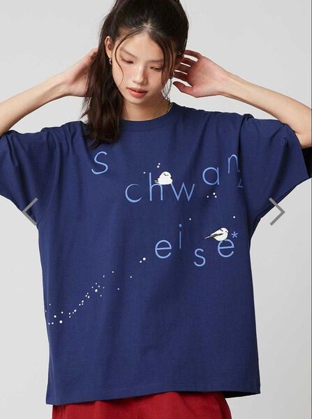 graniph グラニフ シマエナガ ビッグシルエット Tシャツ 男女兼用