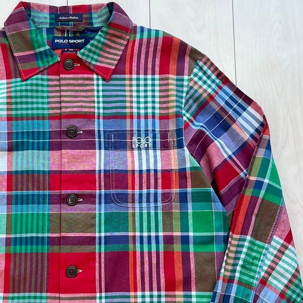 POLO SPORT ポロスポーツ ラルフローレン インディアンマドラス チェック シャツ