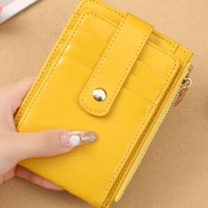 カードケース パスケース コインケース 薄型財布 レディース メンズ イエロー