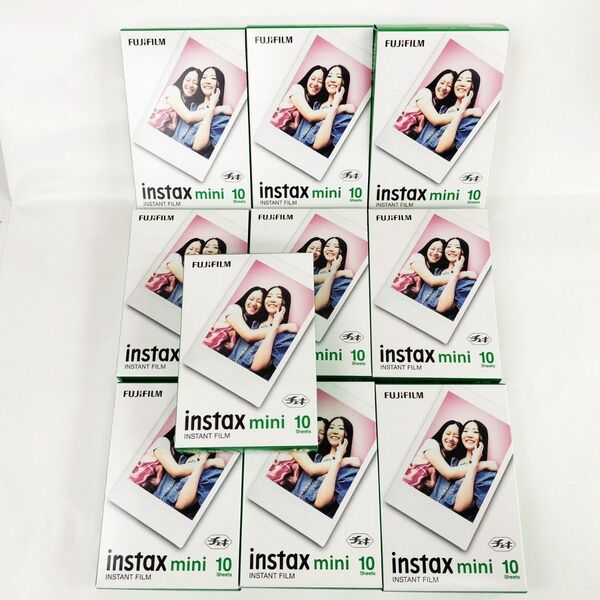 チェキフィルム instax mini 100枚 (10枚x10箱)インスタントカメラ チェキ 富士 フイルム 未使用新品