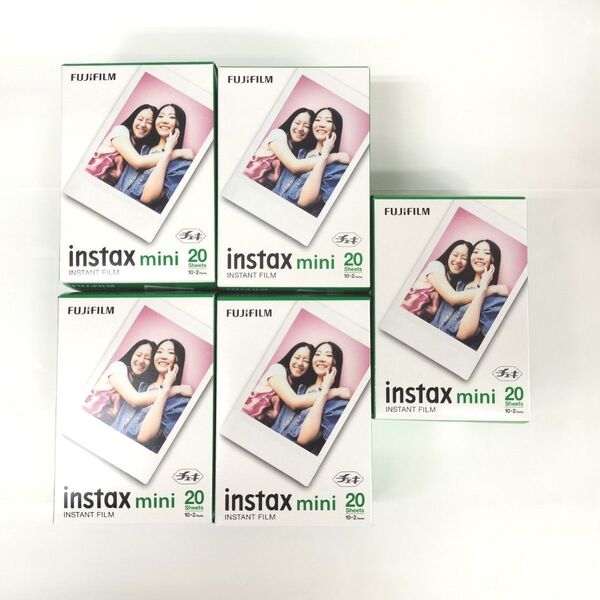 チェキフィルム instax mini 100枚 (20枚x5箱)インスタントカメラ チェキ 富士 フイルム 未使用新品