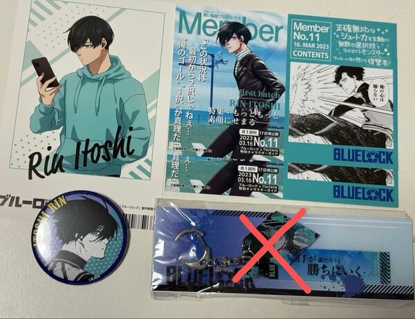 ブルーロック 糸師凛 アニメイトフェア TSUTAYA ポストカード ローソン 缶バッチ まとめ売り