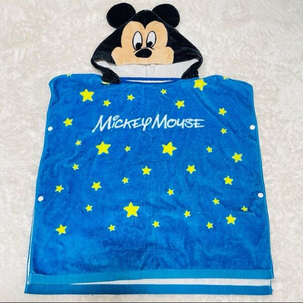 Disney ディズニー ミッキーマウス フード付き タオル 星柄 なりきり グッズ