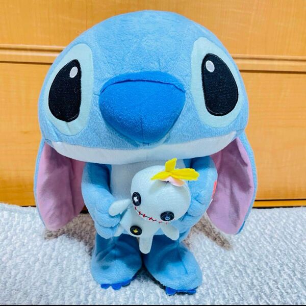 スティッチ ぬいぐるみ ディズニー 激レア! 平成当時物 スティッチ 歩く ぬいぐるみ スクランプ グッズ 非売品