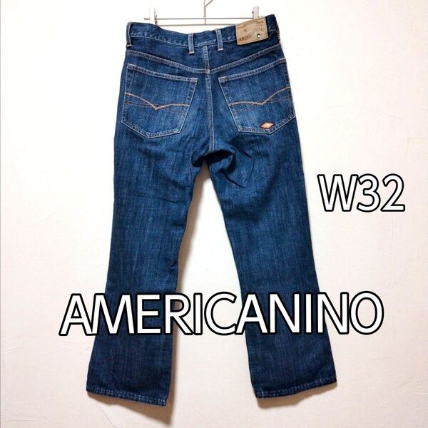 AMERICANINO アメリカニーノ デニム ジーンズ インディゴ メンズ W32