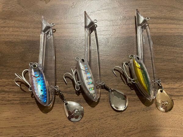 ダイワ 丸呑みスピン 3点セット グリーンゴールド ゼブラグロー プルピンイワシ 48g 歯の鋭い魚でもラインブレイクしにくい構造