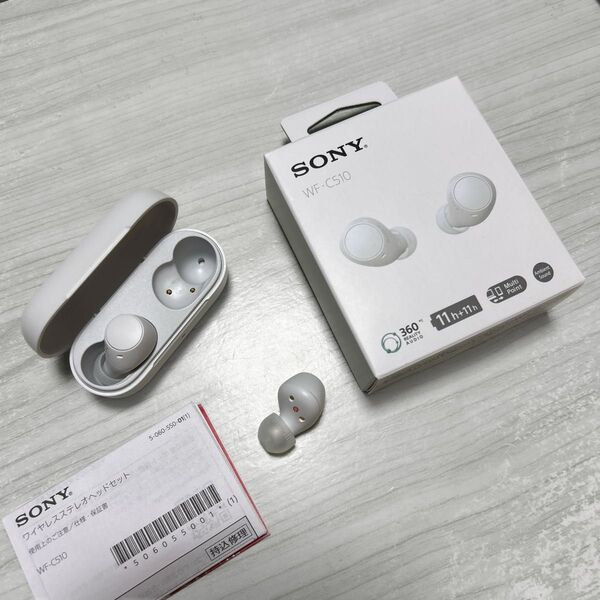 SONY ワイヤレスステレオヘッドセット WF-C510 ホワイト