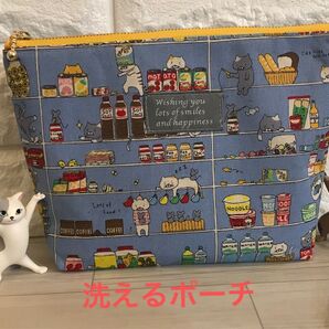 ハンドメイド 保冷保温ポーチ ねこ