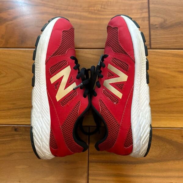 New Balance 570 スニーカー ニューバランス スニーカー レッド 21センチ メッシュ素材