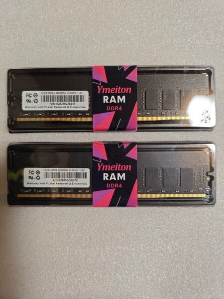 『新品未開封』Ymeiton DDR4-3200 32GB(16GB×2)②