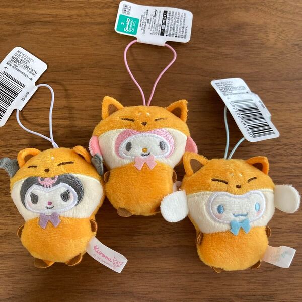 サンリオキャラクターズ どうぶつ着ぐるみマスコット3種セット マイメロ クロミ シナモンロール