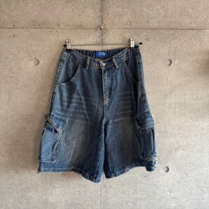ハーフパンツ デニム カーゴショーツ