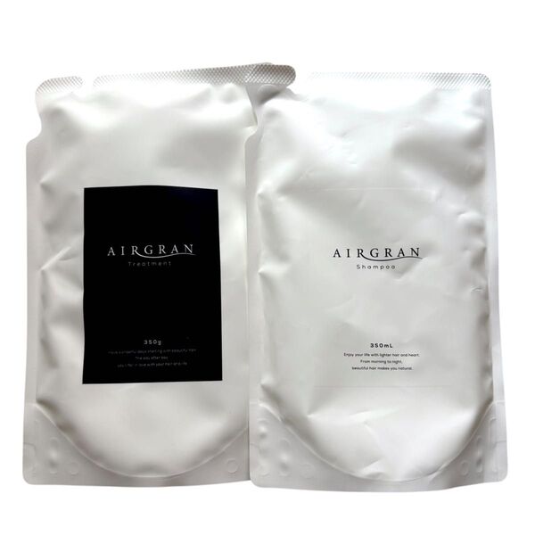 エアグラン AIRGRAN ナチュラルストレート シャンプー & トリートメント 詰め替え用