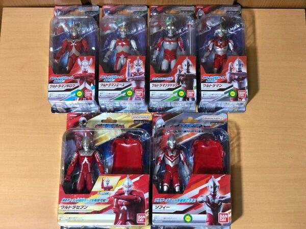 新品未開封 ウルトラアクションフィギュア ウルトラ6兄弟 ウルトラマン セブン ジャック A タロウ ゾフィー
