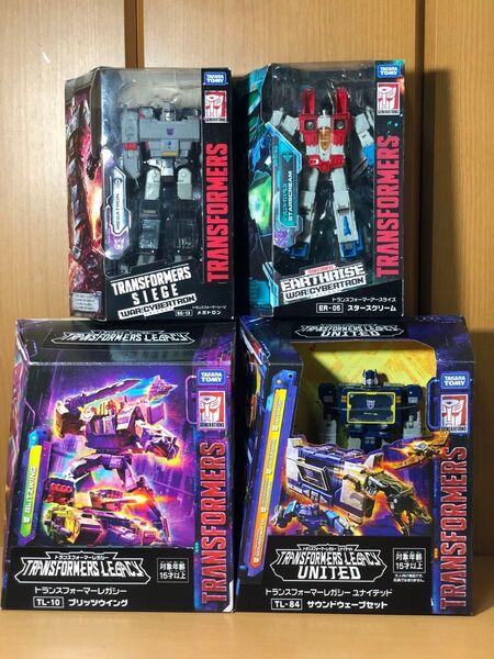 トランスフォーマー WFC レガシー シージ メガトロン スタースクリーム サウンドウェーブ ブリッツウイング タカラトミー