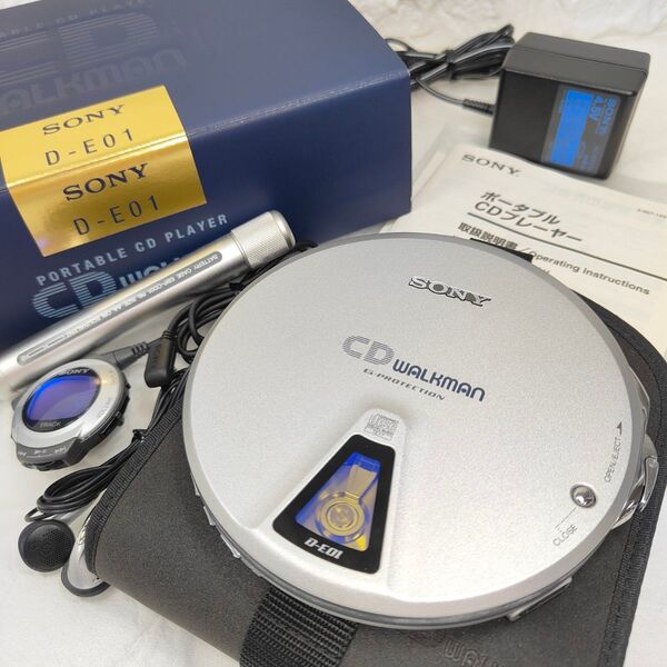 動作品 SONY ソニー CDウォークマン D-E01 20周年記念モデル ポータブルCDプレーヤー