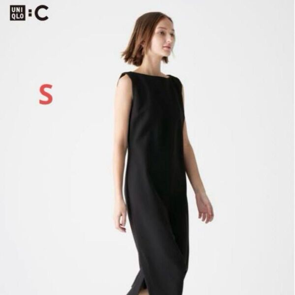 【新品・タグ付き】UNIQLO:C クレープジャージーワンピース S