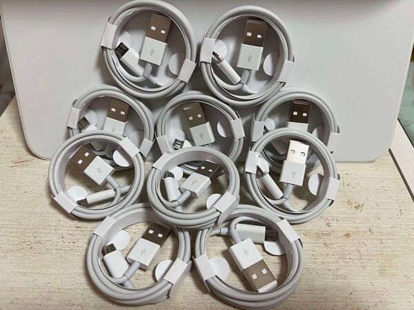 充電器 MicroUSB マイクロ USB ケーブル コード 10本 1m