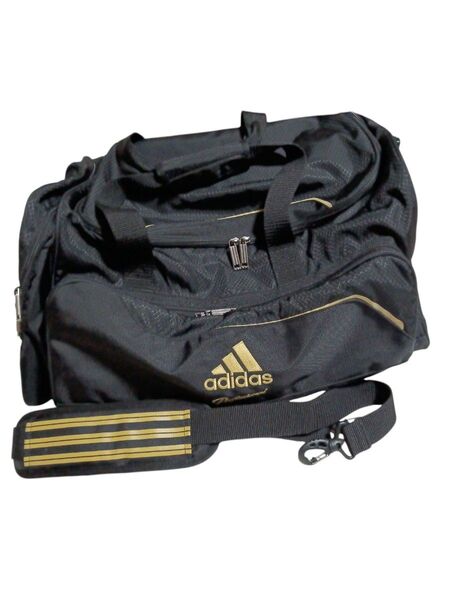 adidas ボストンバッグ ブラック ゴールド