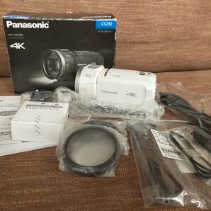 ☆展示品☆ パナソニック Panasonic HC-VX2M ホワイト 4K デジタルビデオカメラ 未使用品