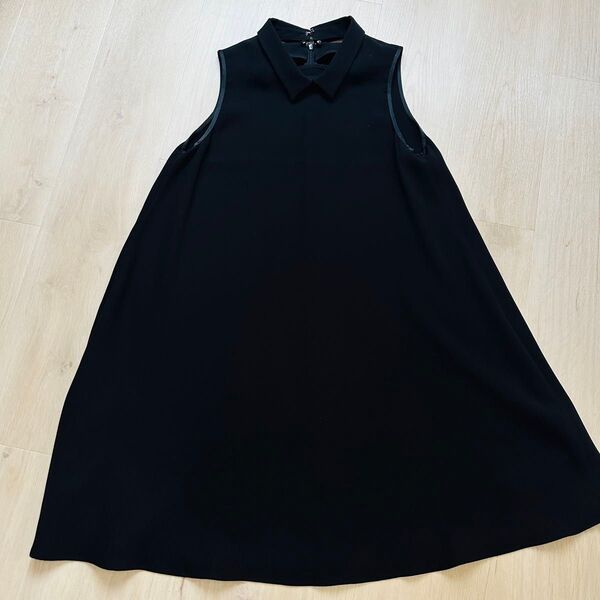 ロイスクレヨン 2way 襟付きワンピース 黒 Aライン 結婚式 美品