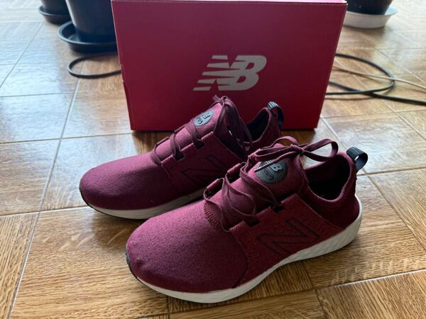 New Balance ニューバランス MCRUZHM DワイズWL574 スニーカー メンズ レディース レッド 25.5cm