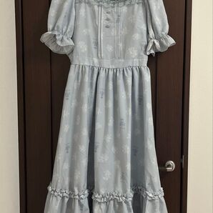 ★新品未使用★しまむら×青木美沙子 二ナスワンピース【ブルー】