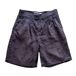 ニューヨーク発ROBERT GELLER ロベルトゲラー リネン素材ショートタックパンツ