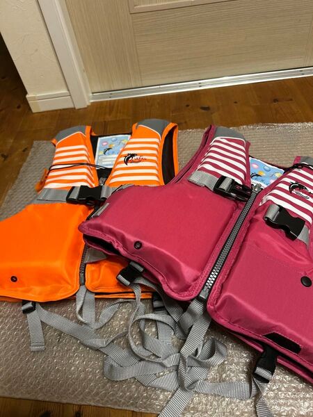 【ジュニア まとめて2枚】FINE JAPAN ライフジャケット 救命胴衣 キッズサイズ