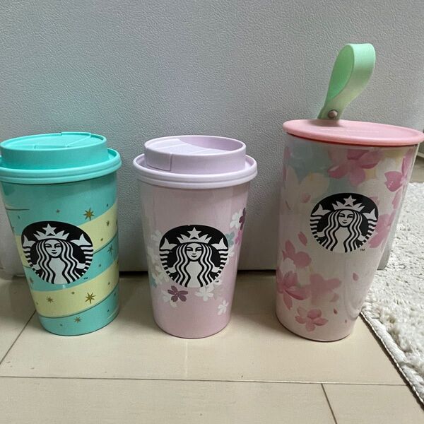 訳あり スタバタンブラー3個セット used